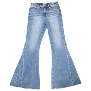 Bayeas Womens Anna High Waist Flare Leg Jeans Size 29 Retro 70s‎ Boho Stretch